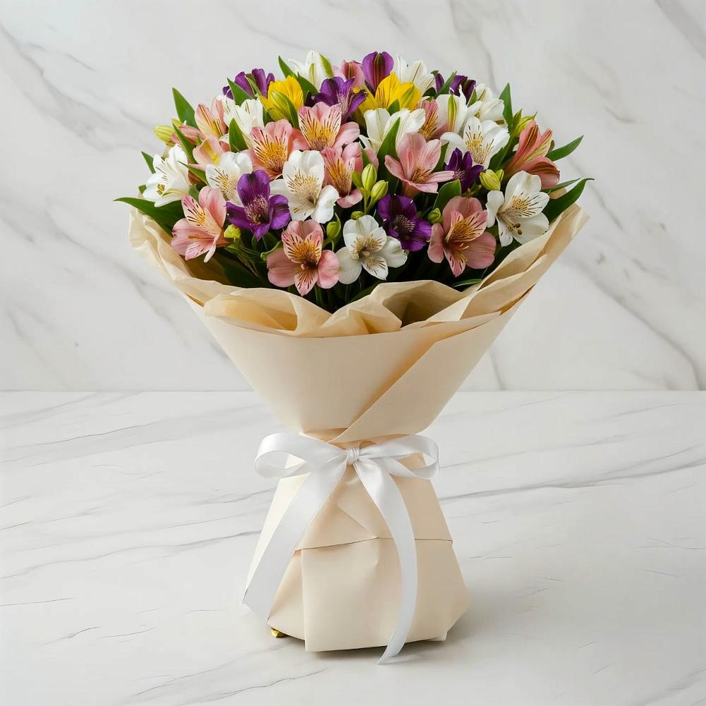 Букет цветов из: Альстромерии в Кушве