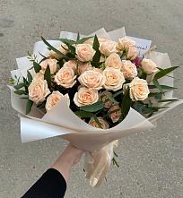 Букет Кремовые розы Латте в Кушве