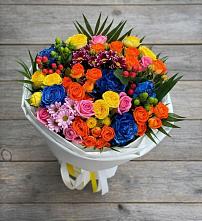 Букет цветов из:  Розы и Хризантемы в Кушве