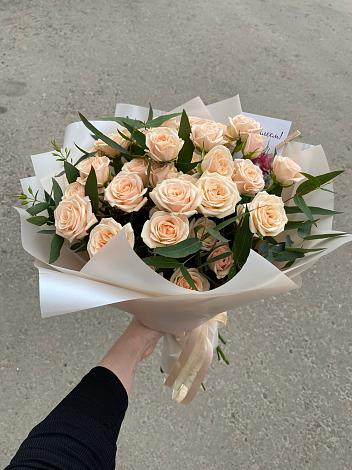 Букет Кремовые розы Латте в Кушве