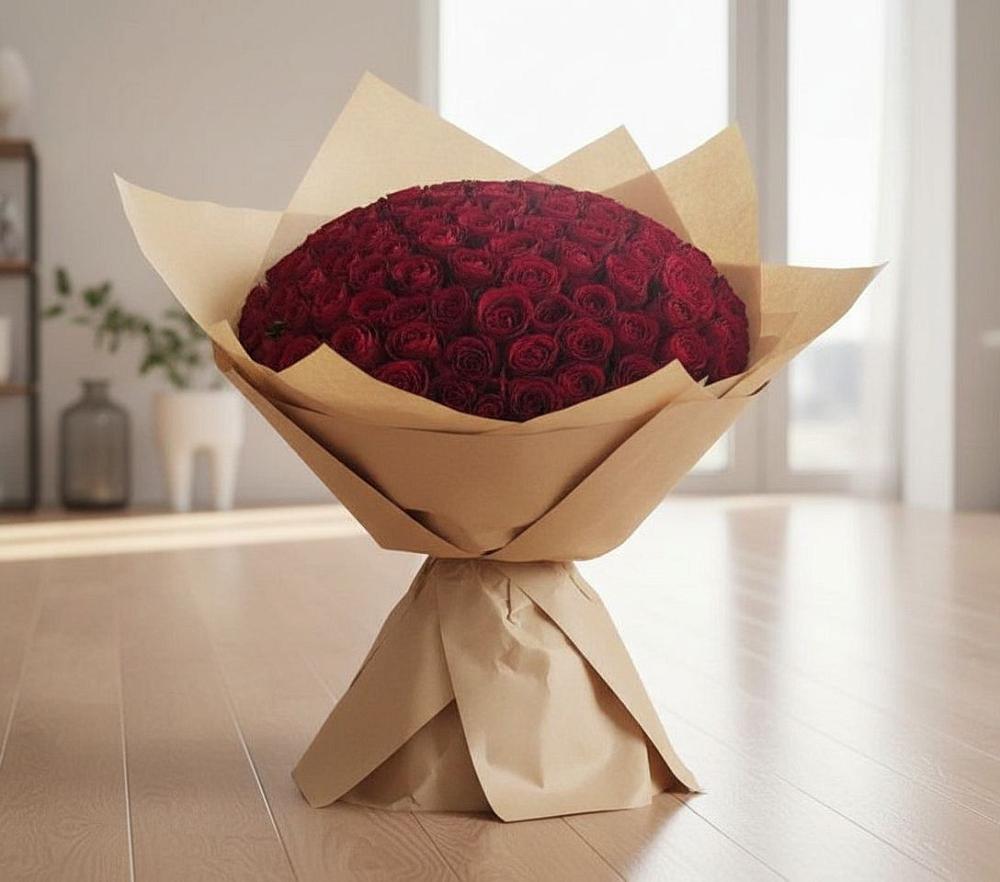 Букет 101 Красная роза в Кушве