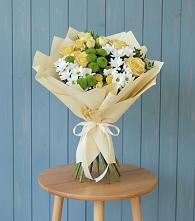 Букет цветов из:  Хризантемы и Розы #REPLACE_PRED# Кушве