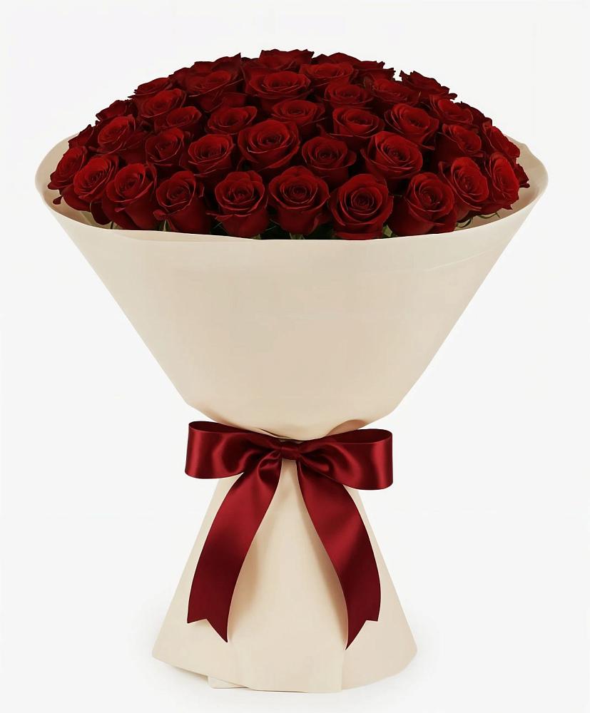 Букет 101 Бордовая роза Блэк Бакарра в Кушве