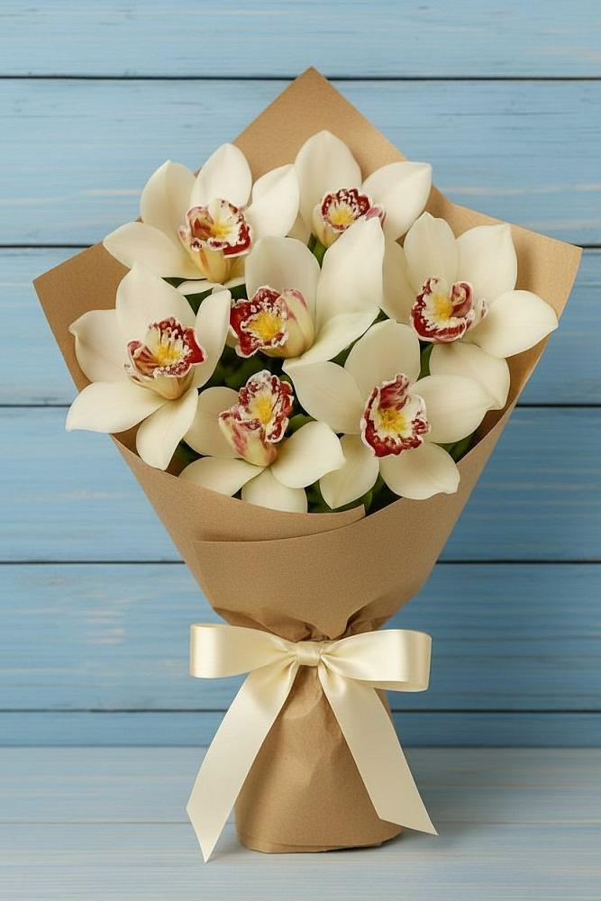 Букет цветов из: Орхидеи и Розы в Кушве